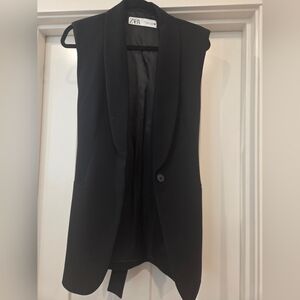 Zara Black Labeled Lined Jacket Interior